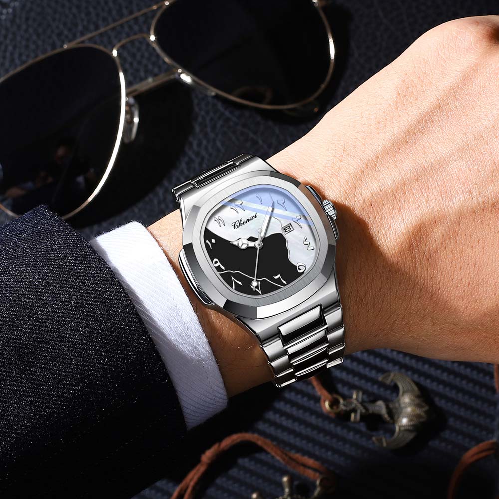 Luxury Watch With Arabic Numerals - CHENXI Jam Tangan Pria Baru Angka