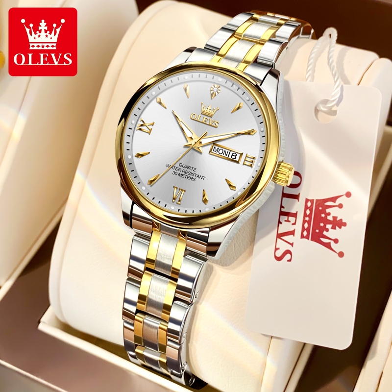 Luxury Watch Cheap - OLEVS jam tangan skala Roma wanita,