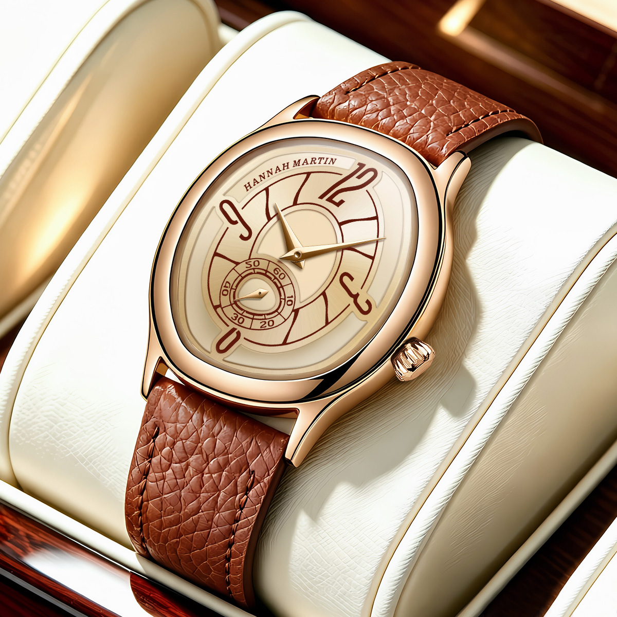 Luxury Watch - HANNAH MARTIN Jam Tangan Kulit Modis