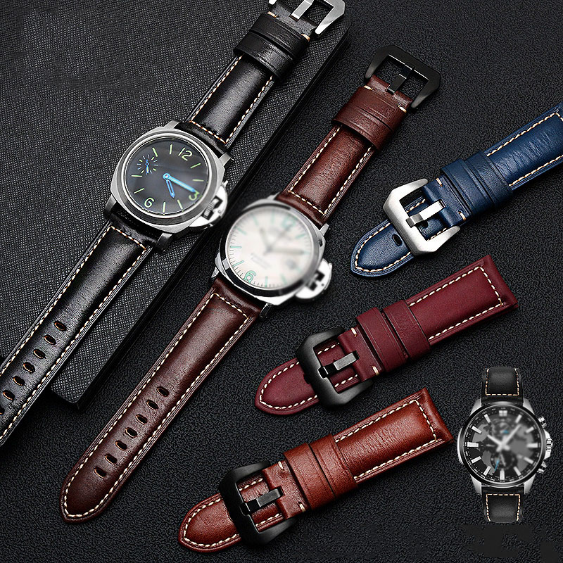 Luxury Watch Panerai - Tali jam tangan kulit asli, gelang