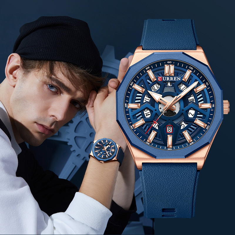 CURREN Jam Tangan Pria Asli Da - Luxury Watch List ulasan dan harga