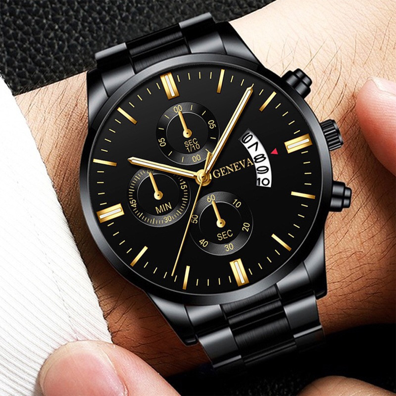 Jam Tangan Pria Mewah Stainles - Best Luxury Quartz Watch ulasan dan harga