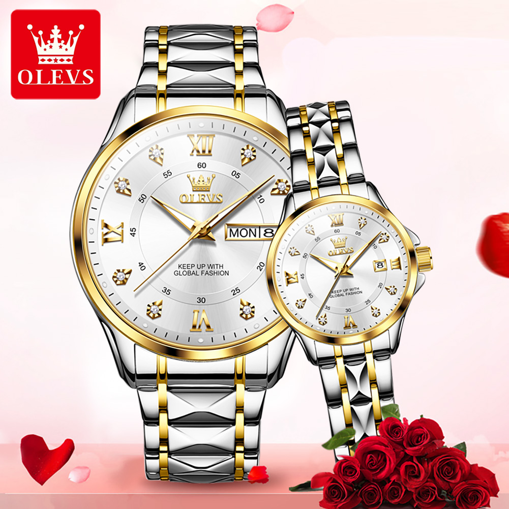 OLEVS 2906 Jam Tangan Pasangan - Best Luxury Quartz Watch ulasan dan harga