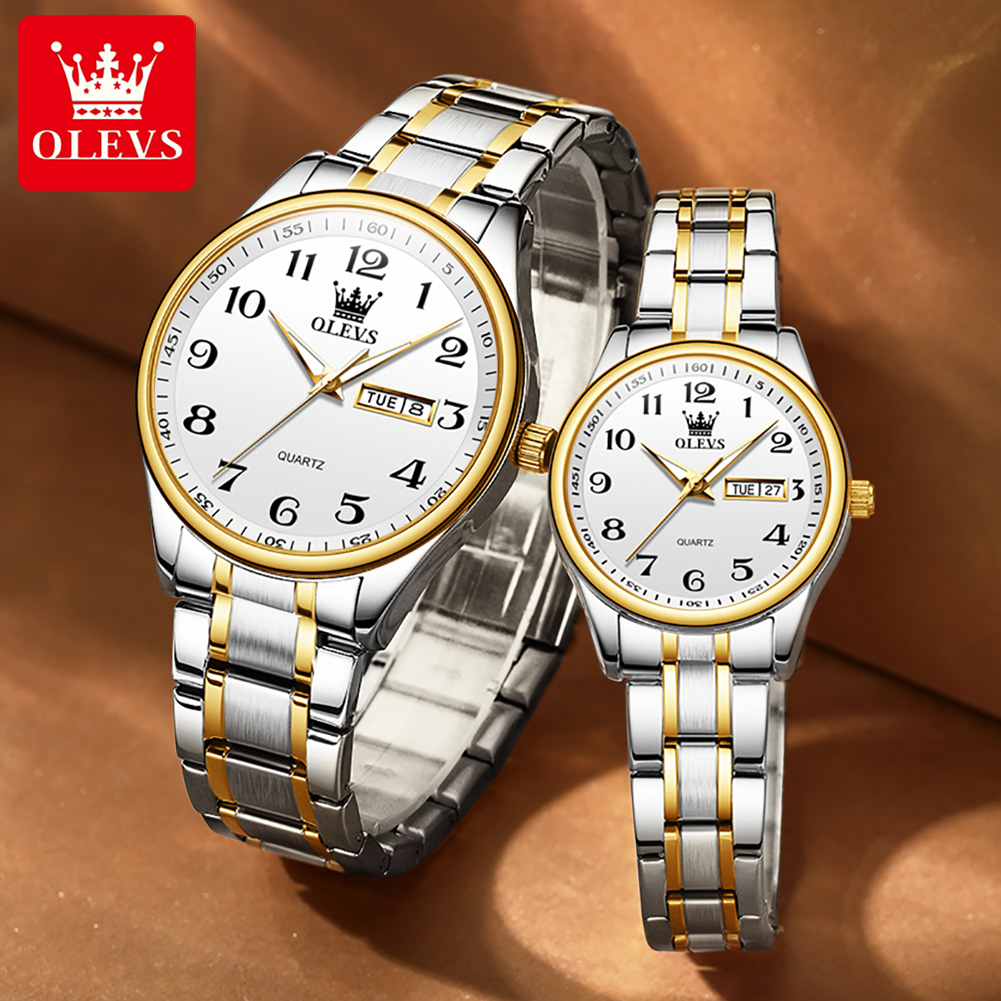 OLEVS Jam Tangan Pasangan Fash - Best Luxury Quartz Watch ulasan dan harga