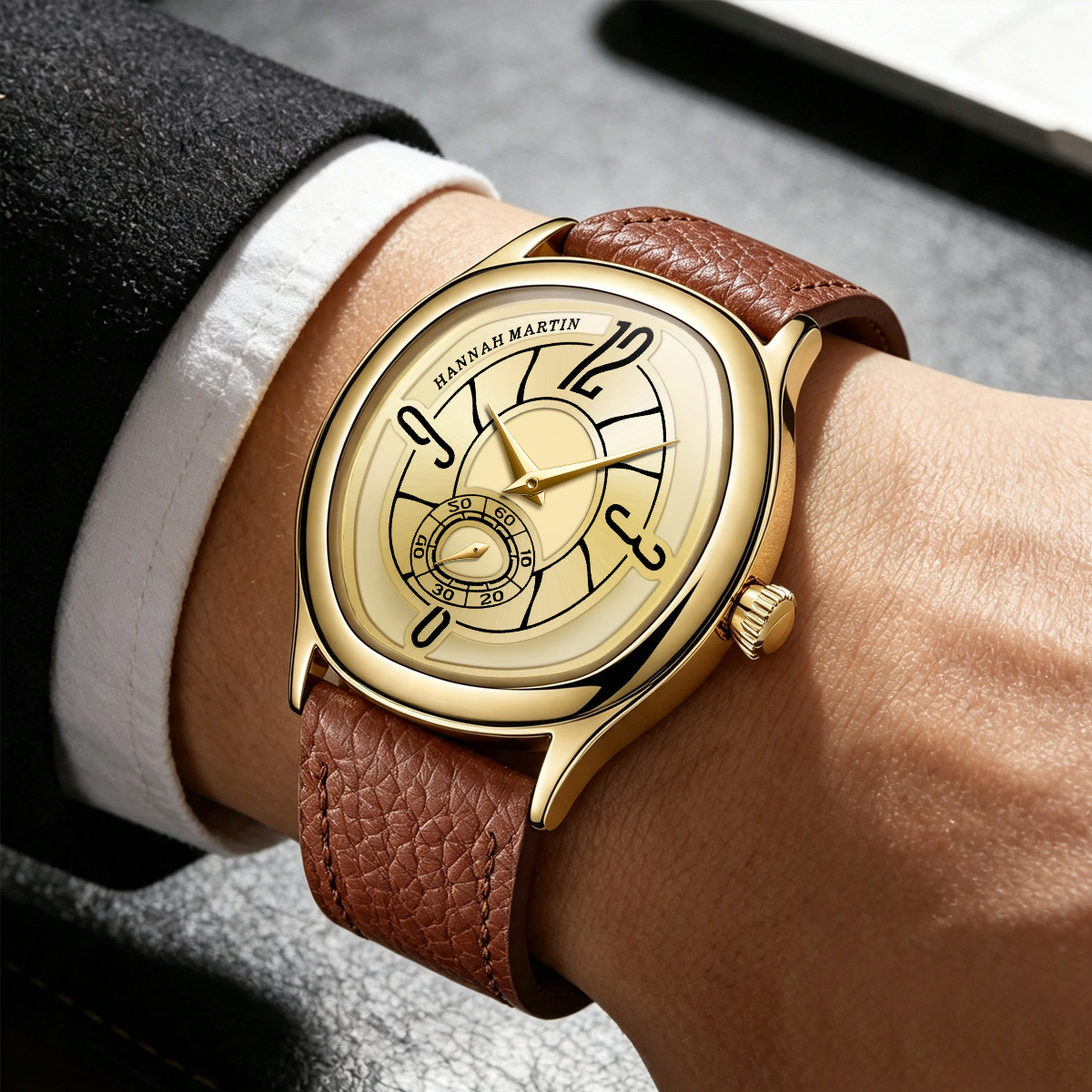 HANNAH MARTIN Jam Tangan Kulit - Luxury Watch ulasan dan harga