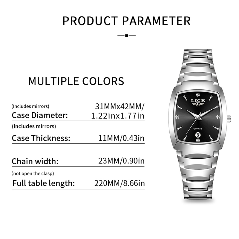 LIGE Jam Tangan Wanita Bisnis  - Luxury Watch ulasan dan harga