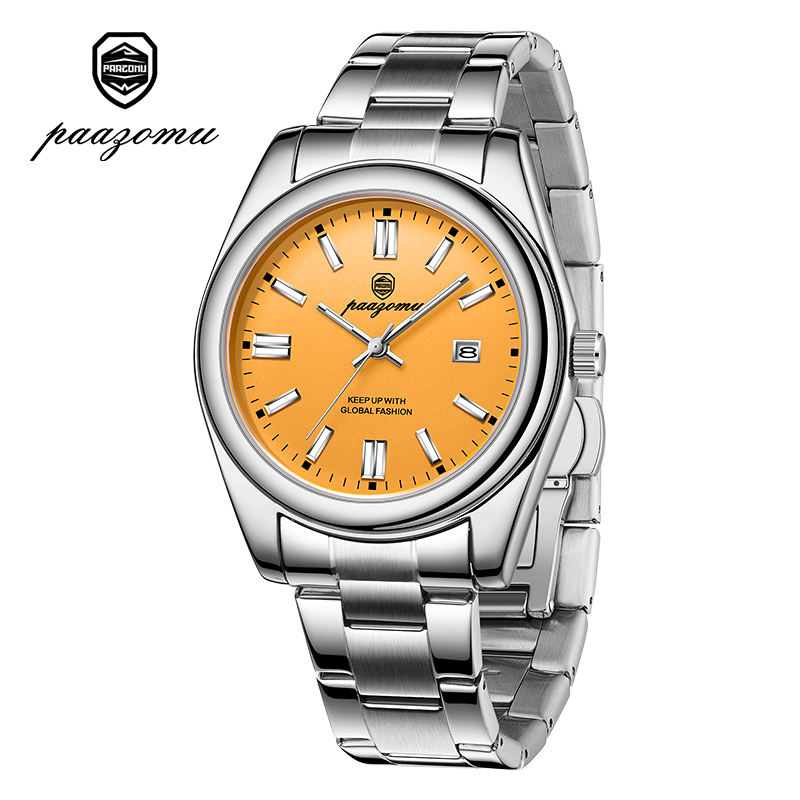 PAAZOMU Jam Tangan Pria Kuarsa - Luxury Watch With Arabic Numerals ulasan dan harga