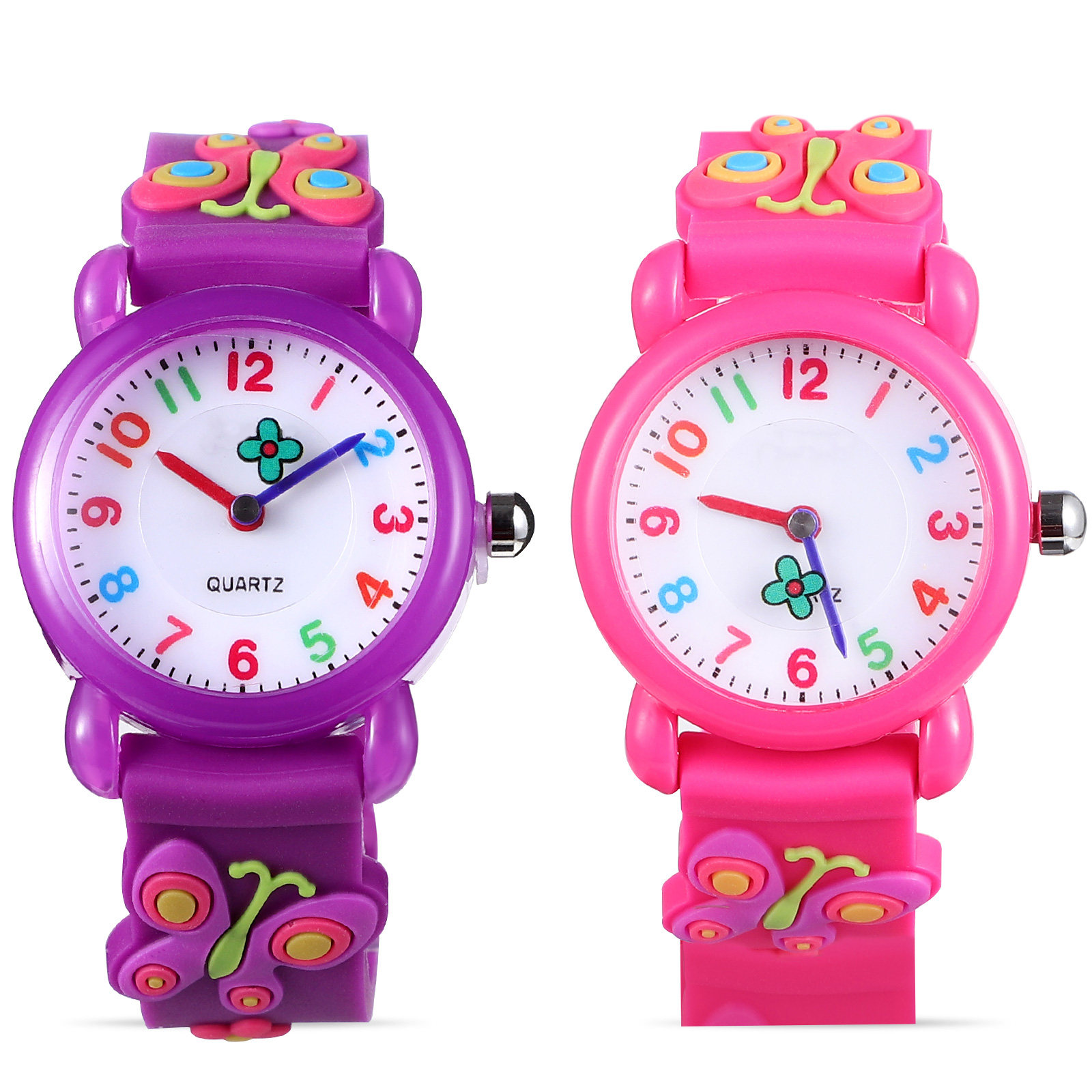 2Pcs Jam Tangan Kartun Tahan A - Luxury Watch With Arabic Numerals ulasan dan harga